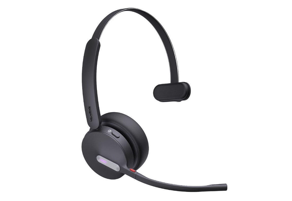 Yealink WH64 Hybrid Mono UC DECT Wireless Headset, DECT & Bluetooth Hybrid Wireless Technology, 3-Mic Noise Cancellation,UC Certified,  Dongle WDD60