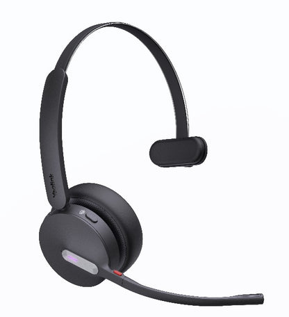 Yealink WH64 Mono UC DECT Wireless Headset, DECT & Bluetooth Wireless Technology, 3-Mic Noise Cancellation, UC Certified,  Charging Stands