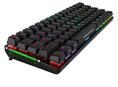 ASUS M601 ROG FALCHION NX Red Switch Compact 65% Wireless Mechanical Gaming Keyboard, 68 Keys, Interactive Touch panel, 450 Hours, ROG NX Switches, RG