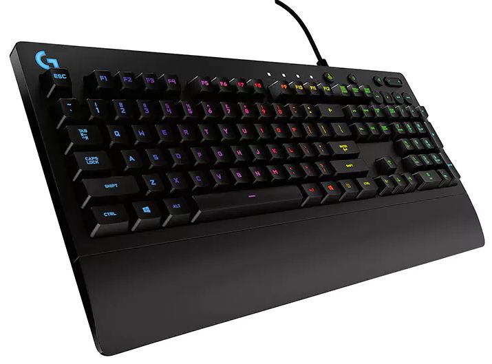Logitech G213 Prodigy RGB Gaming Keyboard — 16.8 Million Colour RGB, Mech-Dome Keys, Spill-Resistant