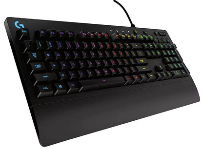 Logitech G213 Prodigy RGB Gaming Keyboard — 16.8 Million Colour RGB, Mech-Dome Keys, Spill-Resistant