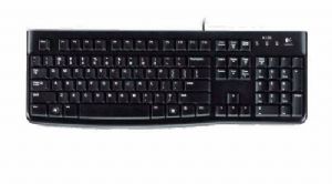 Logitech K120 Wired USB Keyboard — Quiet Typing, Spill-Resistant, Durable Keys