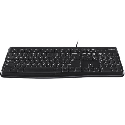 Logitech K120 Wired USB Keyboard — Quiet Typing, Spill-Resistant, Durable Keys