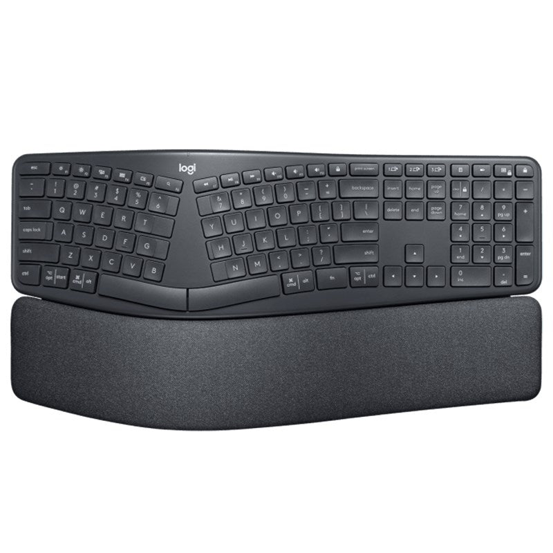 Logitech K860 ERGO Split Wireless Keyboard - Curved Ergonomic Split Keyboard, Bl