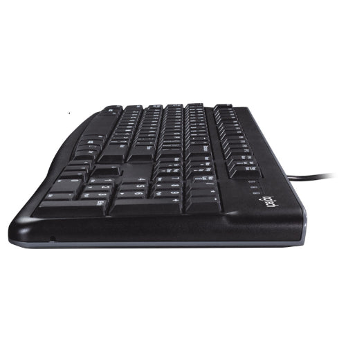 Logitech MK120 Wired Keyboard & Mouse Combo — Quiet Typing, Spill-Resistant