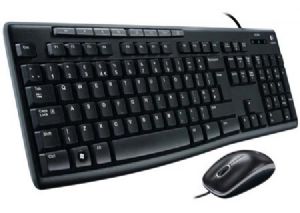 Logitech MK200 USB Media Keyboard & Mouse Combo — 1000dpi, Full-Size
