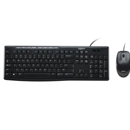 Logitech MK200 USB Media Keyboard & Mouse Combo — 1000dpi, Full-Size