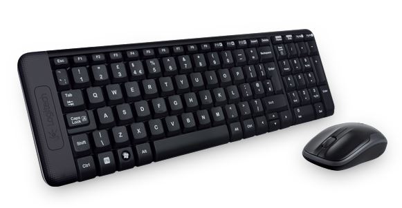 Logitech MK220 Wireless Keyboard & Mouse Combo — Compact, 2.4GHz, Long Battery Life
