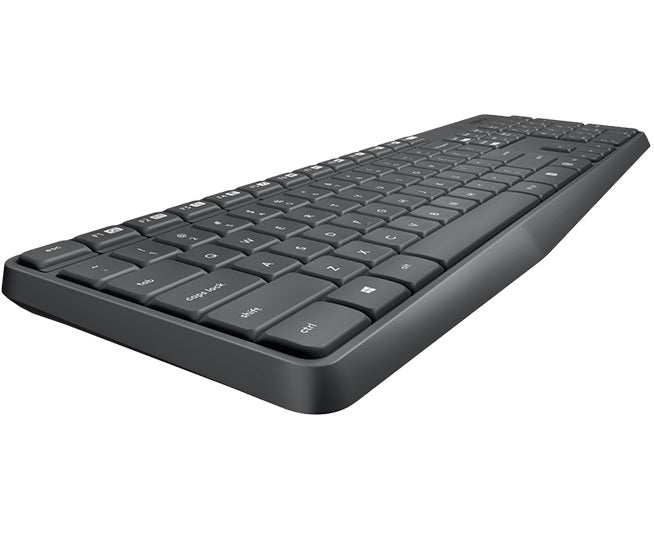 Logitech MK235 Wireless Keyboard and Mouse Combo 2.4GHz Wireless Compact Long Ba