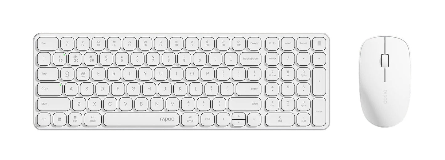 RAPOO 9320M Bluetooth 4.0, 5.0 + 2.4G  Wireless Multi-mode Keyboard Mouse Combo,