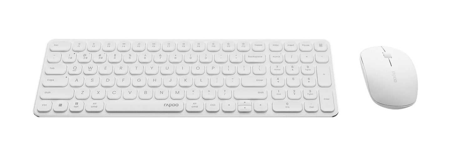 RAPOO 9320M Bluetooth 4.0, 5.0 + 2.4G  Wireless Multi-mode Keyboard Mouse Combo,