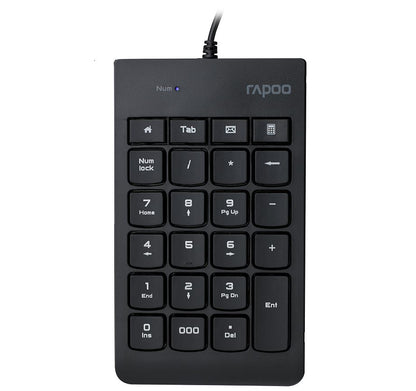 RAPOO K10 Wired Numeric NumberPad Keyboard -  Spill Resistant Design, Laser Carv