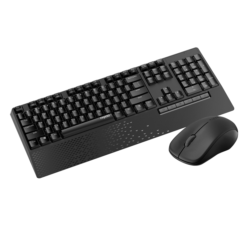 RAPOO X1960 Wireless Mouse and Keyboard Combo with Palm Res -1000DPI, Wireless 2