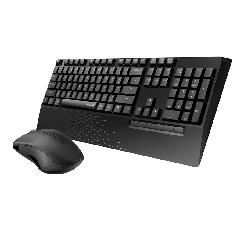 RAPOO X1960 Wireless Mouse and Keyboard Combo with Palm Res -1000DPI, Wireless 2
