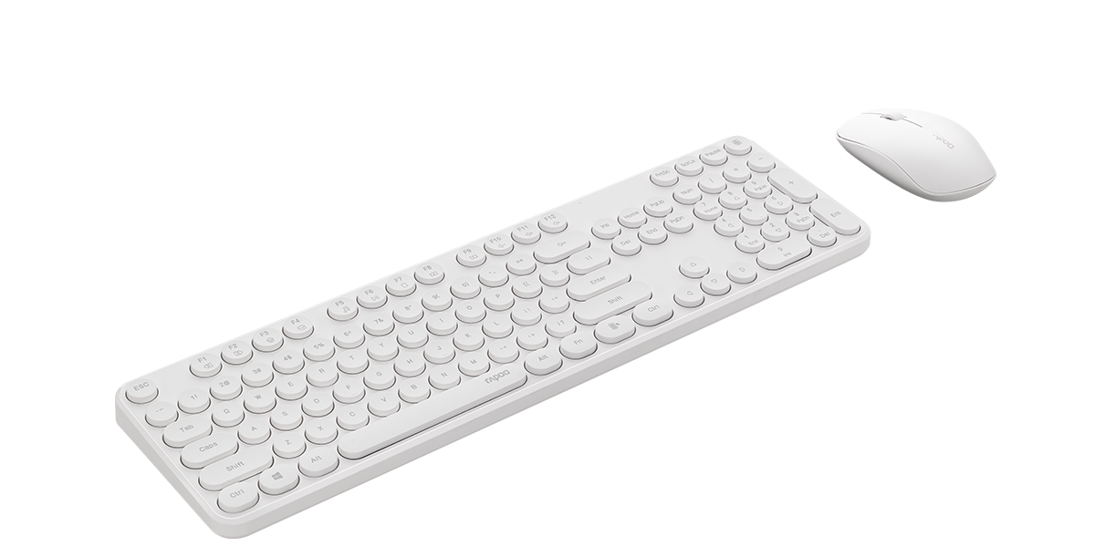 RAPOO X260S Wireless Optical Mouse & Keyboard Black - 2.4G Connection, 10M Range