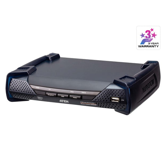 Aten DVI Dual Display KVM over IP Receiver With SFP Fibre Optic network Connection