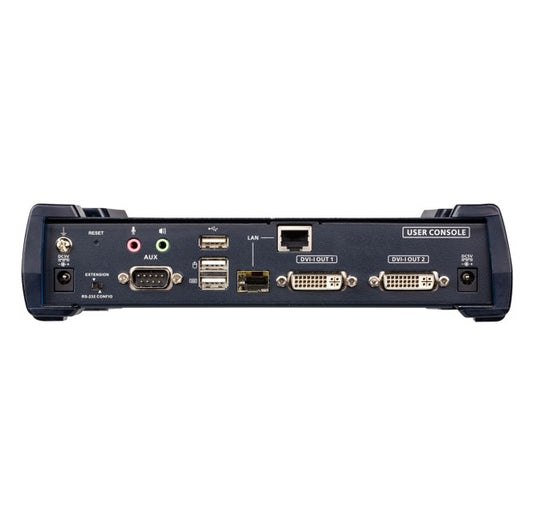 Aten DVI Dual Display KVM over IP Receiver With SFP Fibre Optic network Connection