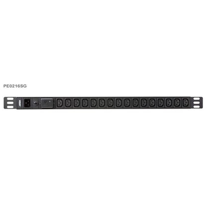 Aten 0U 16-port Basic PDU with Surge Protection, 100-240VAC, 16AMax, 50-60Hz, 16