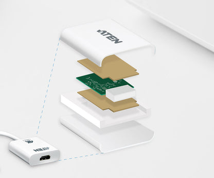 Aten VanCryst VC986B DisplayPort to True 4K HDMI Active Adapter. Supports Audio and AMD Eyefinity Technology for Multi-Screen setup