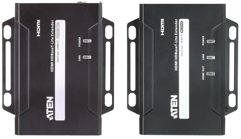 Aten HDMI HDBaseT-Lite Extender, supports 1080p @ 70m and 4096 x 2160 @ 30 HZ (4:4:4) @ 40m over Cat 6A