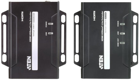 Aten HDMI HDBaseT-Lite Extender, supports 1080p @ 70m and 4096 x 2160 @ 30 HZ (4:4:4) @ 40m over Cat 6A