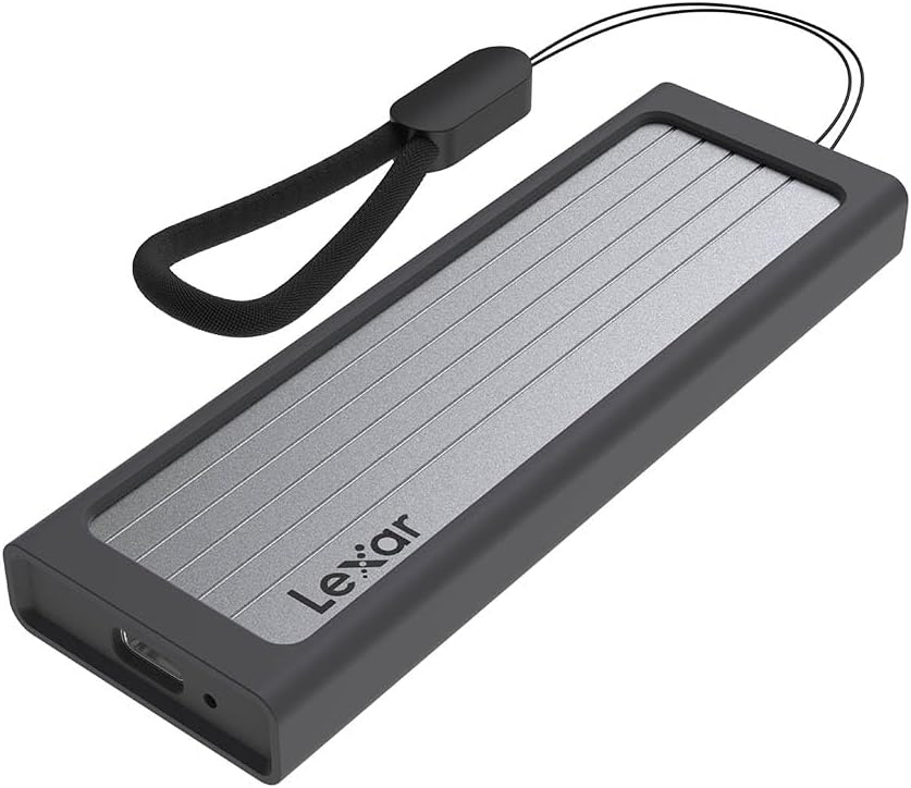 Lexar E6 M.2 SSD Enclosure, Supports M.2 NVMe SSD USB 3.2 Gen 2 high-speed inter