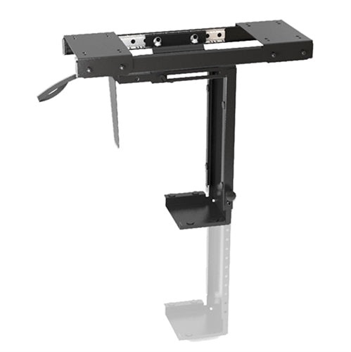 Brateck Adjustable Under-Desk ATX PC Case Mount with Sliding Track — Up to 10kg, 360° Rotation
