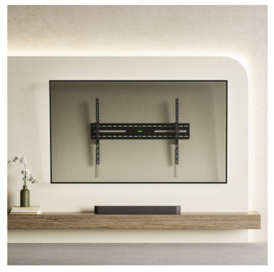 Brateck KL38-69T Large-Screen Large Tilt TV Wall Mount, Fit Screen Size: 43'-100' Up to 75 KG, Fine Texture Black, 85x938x625mm (LS)
