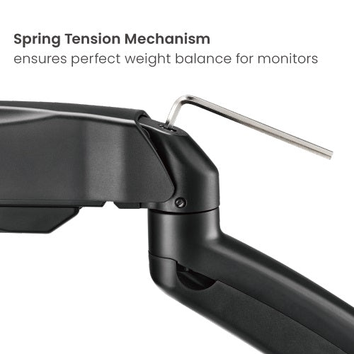 Brateck Economy Dual-Screen Spring-Assited Monitor Arm Fit Most 17'-32' Monitor Up to 9 kg VESA 75x75/100x100 (LS)