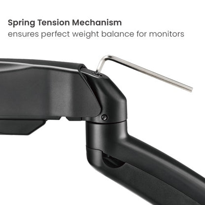 Brateck Economy Dual-Screen Spring-Assited Monitor Arm Fit Most 17'-32' Monitor Up to 9 kg VESA 75x75/100x100 (LS)