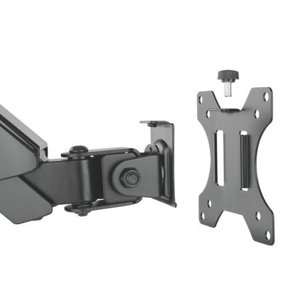 Brateck Dual Monitor Full Extension Gas Spring Dual Monitor Arm (independent Arms) Fit Most 17'-32' Monitors Up to 8kg per screen VESA 75x75/100x100