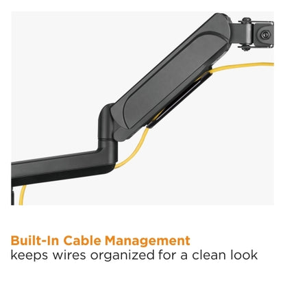 Brateck Dual Monitors Pole-Mounted Gas Spring Monitor Arm Fit Most 17'-32' Monitors Up to 9kg per screen VESA 75x75/100x100