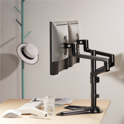 Brateck Premium Aluminum Articulating Monitor Stand Fit Most 17'-32' Monitor Weight Capacity Up to 8KG VESA 75x75,100x100 (LS)