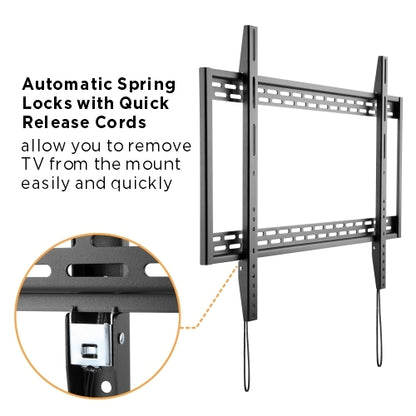 Brateck X-Large Heavy-Duty Fixed Curved & Flat Panel Plasma/LCD TV Wall Mount Bracket for 60'- 100' TVs, 1009x630x32mm