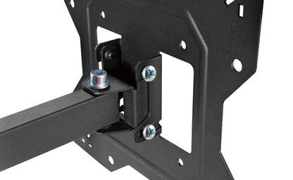 BrateckEconomical Full-Motion TV Wall Mount For 23'-43' Fit Curved TV up to 30KG, VESA 100x100,100x200,200x100,200x200 Fine Texture Black (LS)