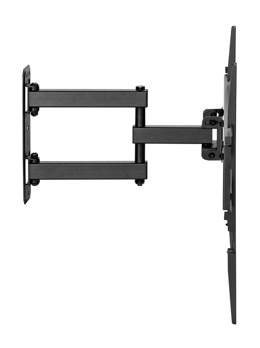 Brateck LPA78-443 Super Economy Full-Motion TV Wall Mount, Fit Screen Size: 32'-55' Up to 35 KG, Fine Texture Black,358x440x420mm (new)