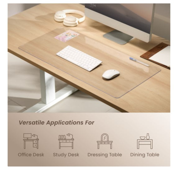 Brateck MP10-18 800mmx400mm Clear Desk Pad, for office desks, study desks, dress