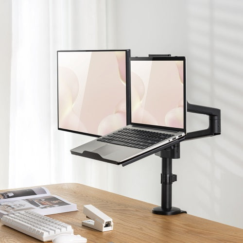 Brateck Adjustable Laptop Tray For Monitor Arms Fits12-17'  with standard 75x75 VESA plate (LS)
