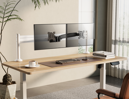 Brateck Aluminum Slatwall Panel, Weight Capacity 40kg-Matte White, Must be installed with MABT-SW02-3 (desk) or MABT-SW02-4 (wall) (LS)