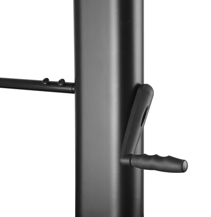 Brateck Large Screen Telescopic Height-Adjustable Steel TV Cart with Crank Handle Fit 60'-100' Up to 100kg- Matte Black ï¼ˆLSï¼‰