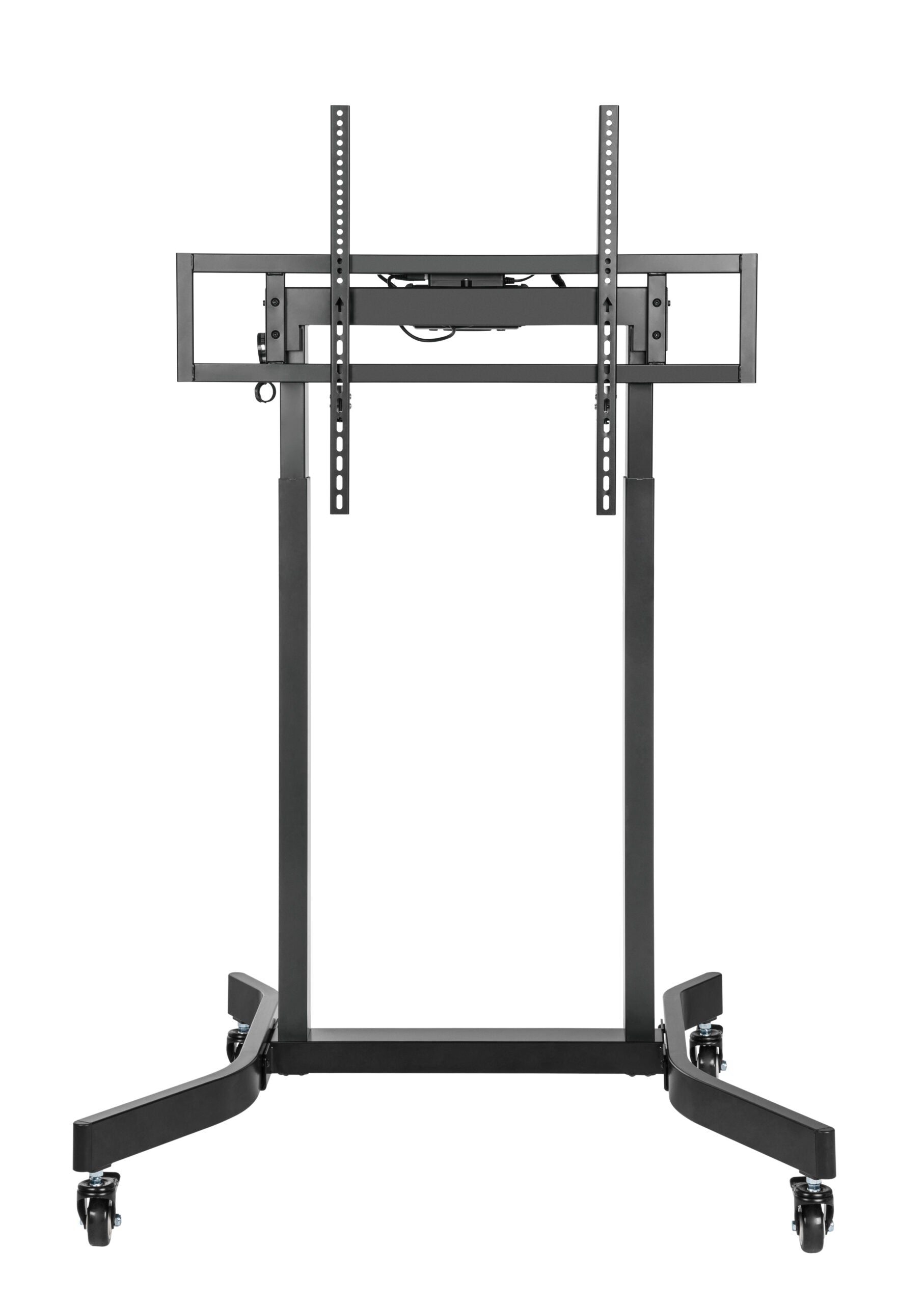 Brateck Standard Motorized TV Cart Fit 55'-100' Up to 120kg- Matte Black , VESA Compatible: 200x200 up to 800x600 （LS）