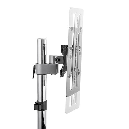 Brateck Steell Track-Mounted Monitor Holder Fit Screen 13'-27' Up to 8kg, Metallic Grey, 115x28x245mm (LS)