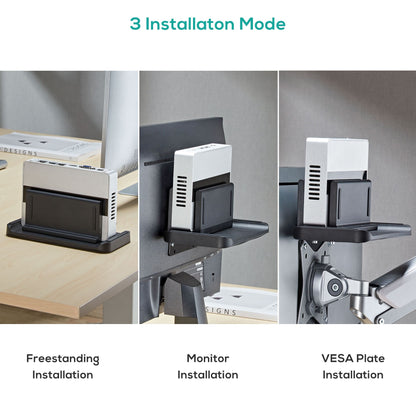 mbeatÂ® activiva Multifunctional Thin Client / NUC / Mini-PC Mount Stand  support devices weighing up to 3KG  Versatile Installation Adjustable Width