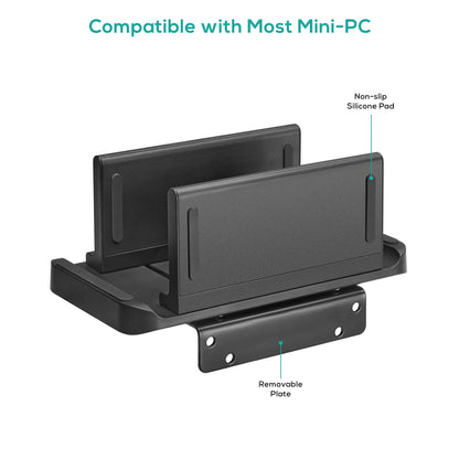 mbeatÂ® activiva Multifunctional Thin Client / NUC / Mini-PC Mount Stand  support devices weighing up to 3KG  Versatile Installation Adjustable Width