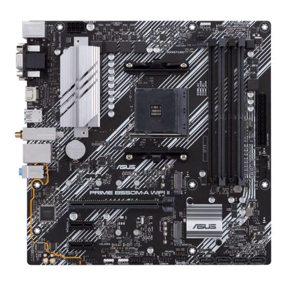 ASUS AMD B550M PRIME B550M-A WIFI II (Ryzen AM4) MicroATX Motherboard, Dual M.2,