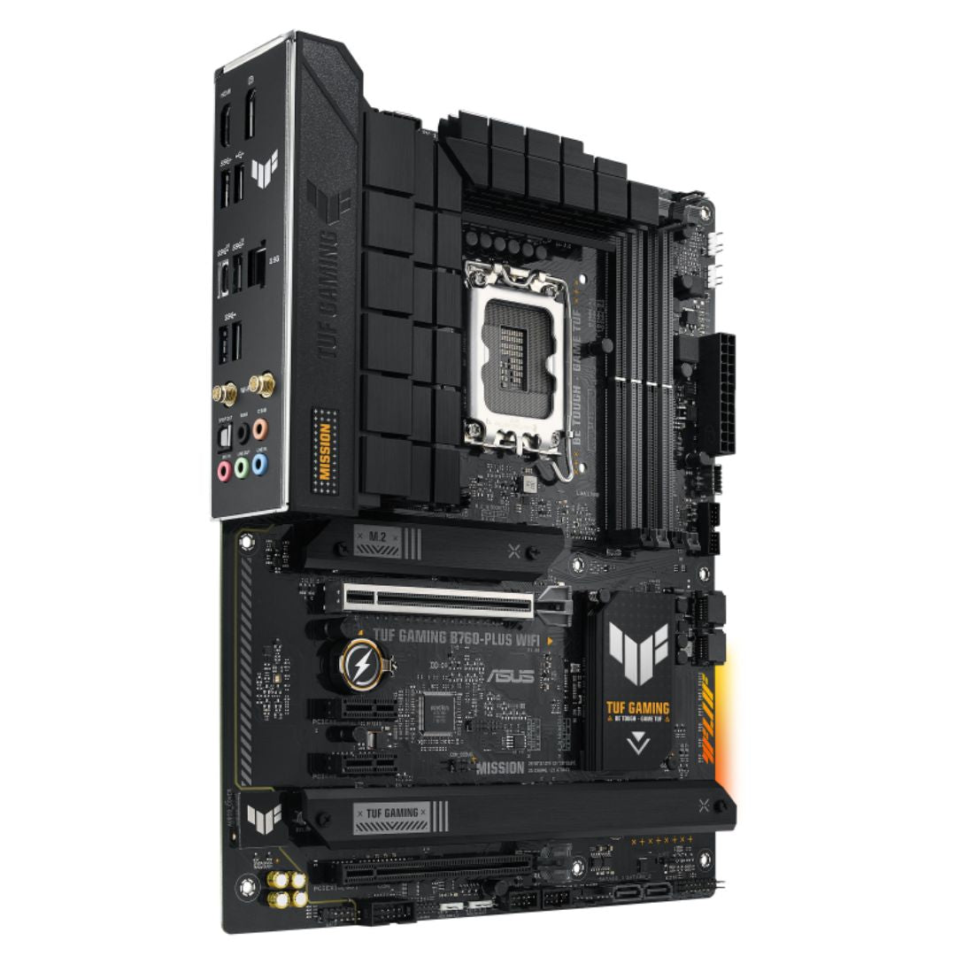 ASUS B760 TUF GAMING B760-PLUS WIFI Intel LGA 1700 ATX Motherboard 128GB,DDR5,1xPCIe 5.0 x16, 3xM.2,4 xSATA,1xHDMI,1xDP,1xVGA.2.5Gb Ethernet