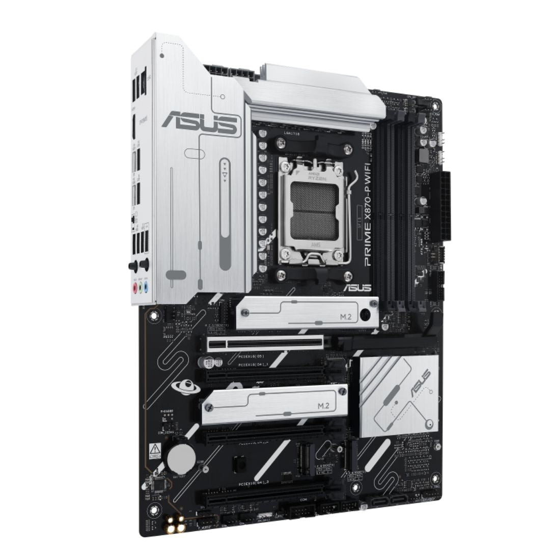 ASUS AMD PRIME X870-P WIFI-CSM (AM5) ATX Motherboard 4x DDR5 198GB, 1x PCIe 5.0