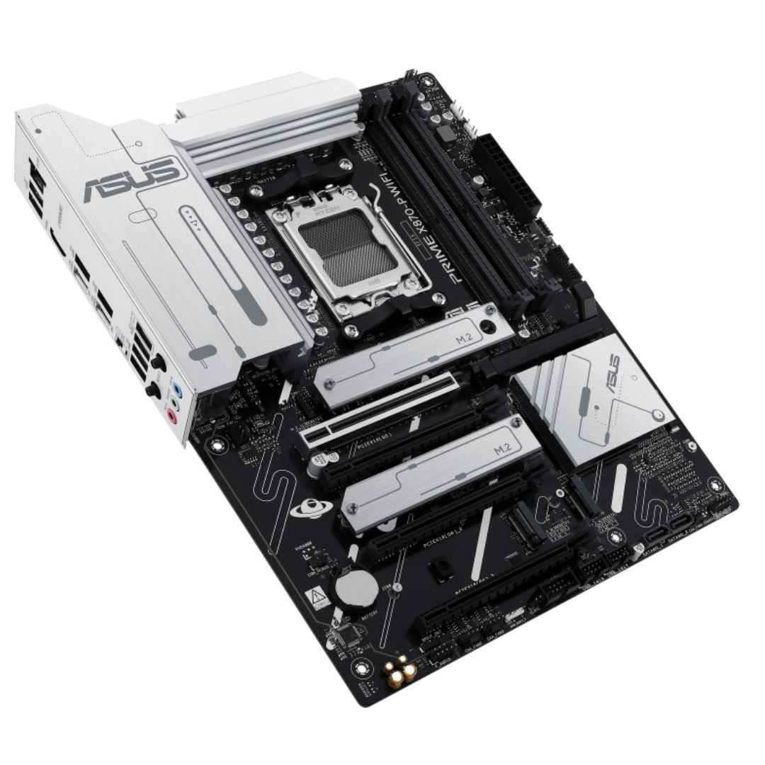 ASUS AMD PRIME X870-P WIFI-CSM (AM5) ATX Motherboard 4x DDR5 198GB, 1x PCIe 5.0