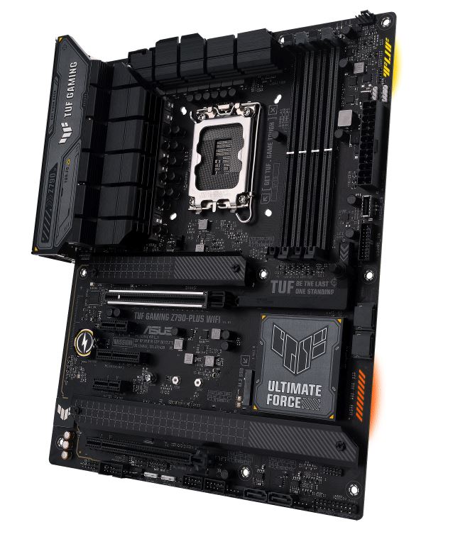 ASUS Z790 TUF GAMING Z790-PLUS WIFI Intel LGA1700 ATX Motherboard, DDR5, PCIe 5.0 x16 slot, 4x M.2. 4x SATA, 2.5Gb LAN, Wi-Fi 6E