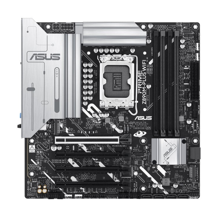 ASUS PRIME Z890M-PLUS WIFI-CSM LGA1851 mATX Motherboard 192GB, 4x DDR5, 1 x PCIe